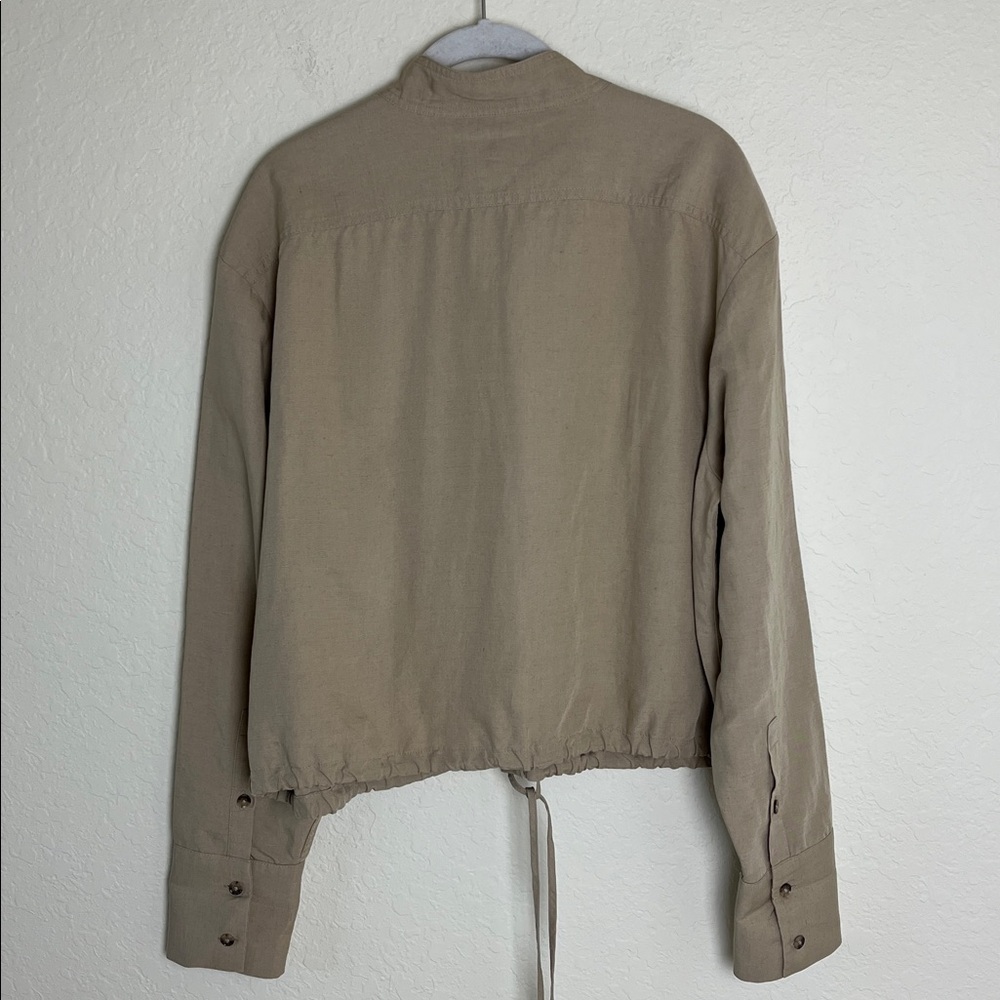 Banana Republic Arcata Tencel Linen Shirt Jacket Sz M - Picture 4 of 7